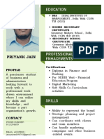 Priyank Jain CV PDF