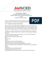 Trabalho de Campo de Linguistica Aplicada TURMA B PDF