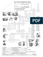 Regular Verb Simple Past Crossword - 020420 PDF