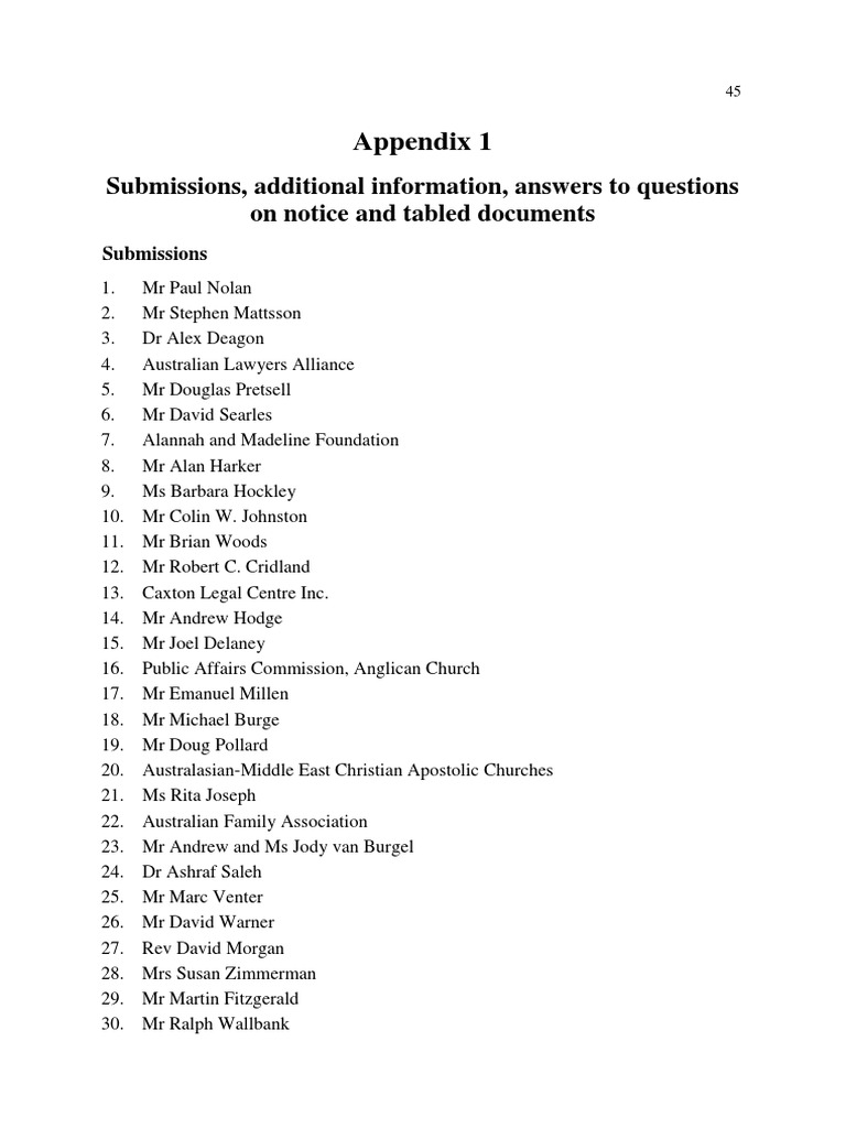 Submissions and Responses Overview | PDF