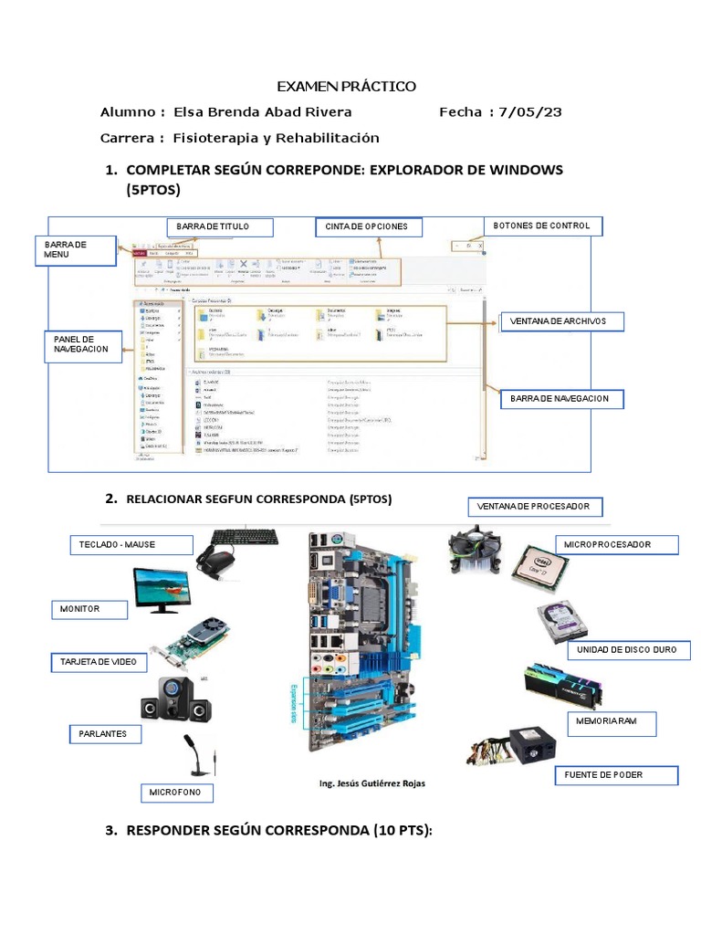 Examen Práctico De Fisioterapia 2023 Pdf