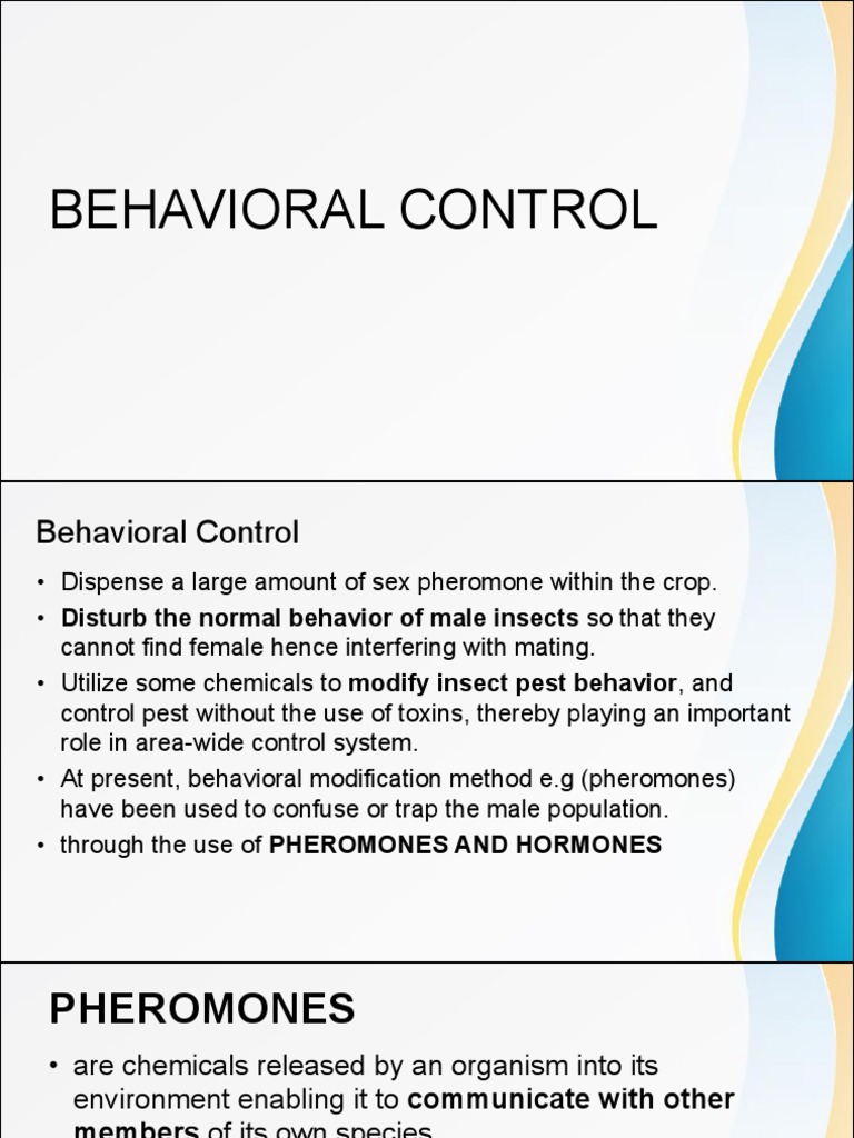 Behavioral Control in Pest Management | PDF