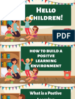 How to Build a Positive Learning Environment