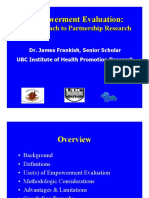 Empowerment Evaluation Frankish PDF