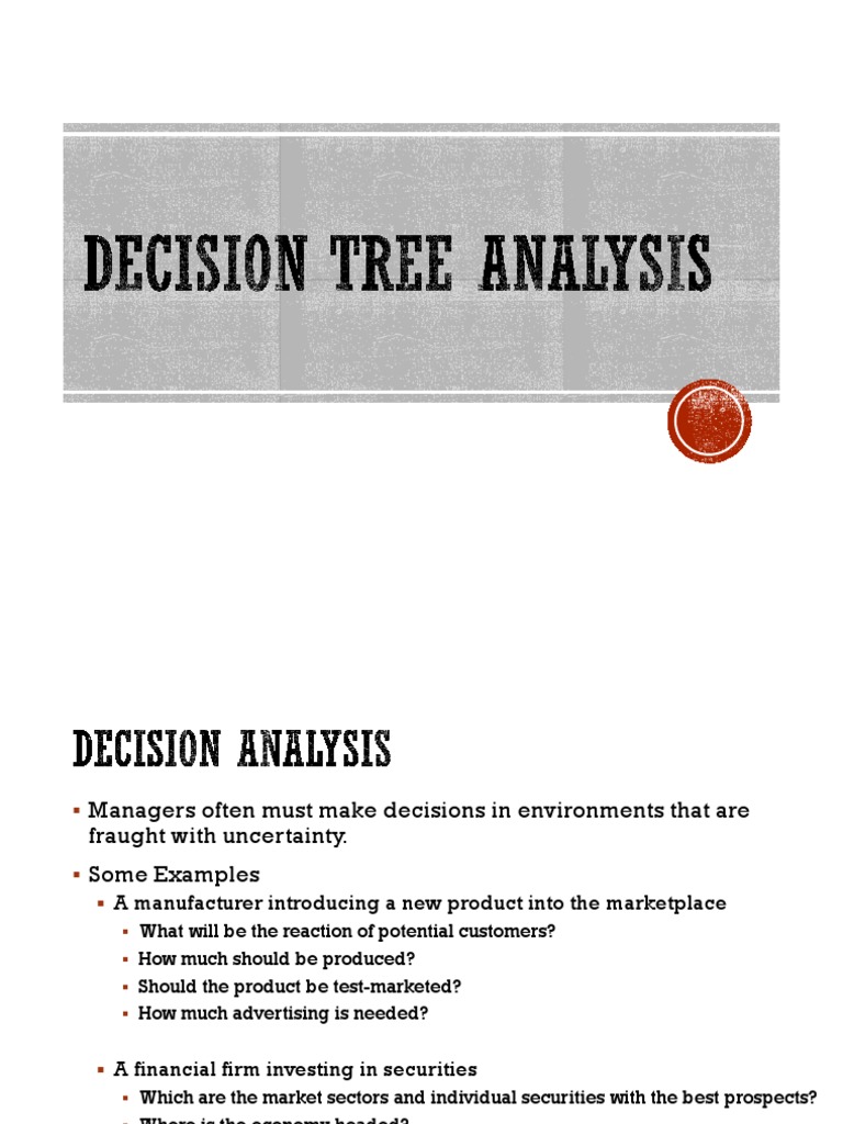 2022 - 3 - Decision Tree Analysis Upload | PDF