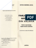 Familii de Boieri Mari Si Mici Din Valahia - Octav-George Lecca PDF
