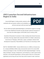 AWS Launches Second Infrastructure Region in India Nov 2022