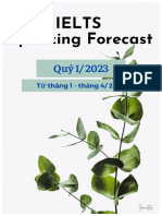 IELTS Speaking Forecast - Quý I - 2023 (Bản Full) PDF