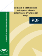 Guía para clasificar suelos potencialmente contaminados