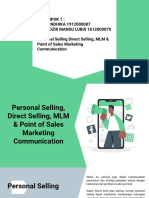 Personal Selling, Direct Selling, MLM & POS Marketing Communication