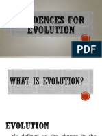 Evidences For Evolution