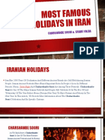 Most Famous Holidays in Iran: Charshanbe Soori & Shabe Ya LDA