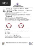 Grade 7 Numeracy Assessment Test | PDF