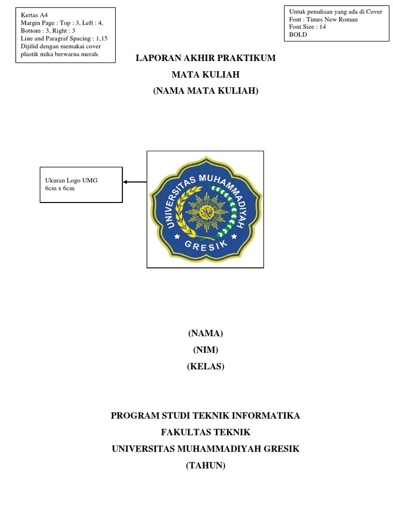 Format Laporan Akhir Praktikum | PDF