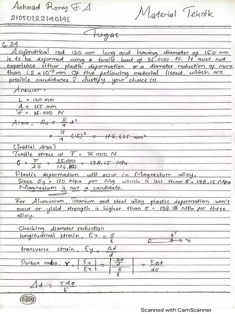 Achmad Romy - Tugas 1 Material Teknik PDF | PDF