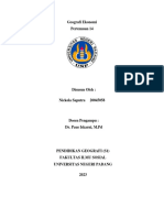 Nickola Saputra - 20045058 - Geografi Ekonomi Pertemuan 14 PDF