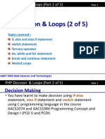 Chapter 2-2 PHP Decision and Loops