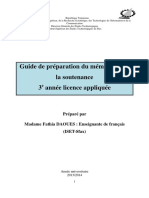 Guides de Préparation Du Mémoire Et de La Soutenance 1 PDF