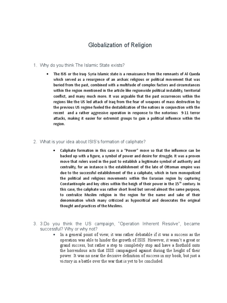 Globalization of Religion PDF