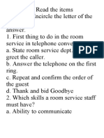 Lesson 1- Room Service_4th Quarter