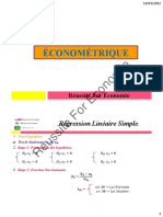 Econométrie Partie 7 Test H'hypothèse PDF