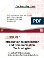 L1 Introduction To Information and Communication Technology PDF