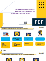 FAQ Dan Kode Error Pemuktahiran Data Mandiri Melalui DJP Online PDF