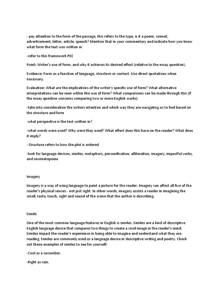 Language Features Pdf Poetry Ellipsis