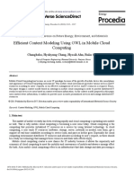 Efficient Context Modeling Using Owl in Mobile Cloud Computing PDF