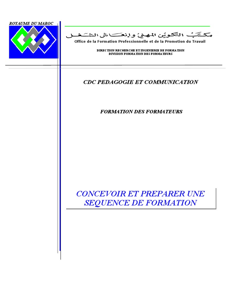 Concevoir une Séquence de Formation | PDF | Pédagogie