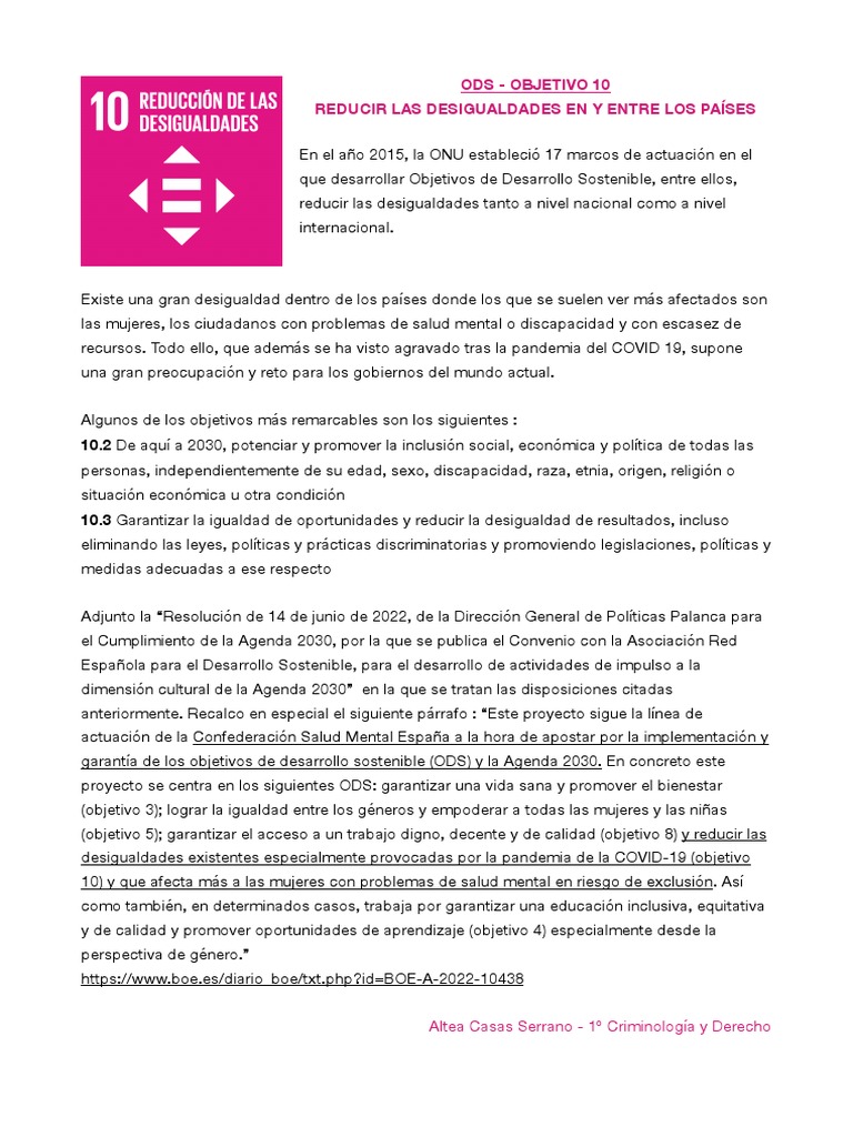 Ods - Objetivo 10 PDF | PDF
