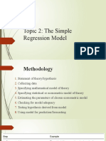 Topic 2 Simple Regression Model