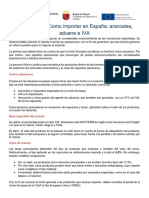 1.5. Como Importar en España - Aranceles, Aduana e IVA PDF