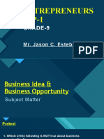 Business Idea Opportunity