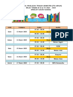 JADWAL Dan KISI - KISI PTS GENAP KELAS 6 PDF