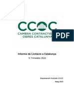 Informe de Licitació 1t 2023 Presentació Powerpoint PDF