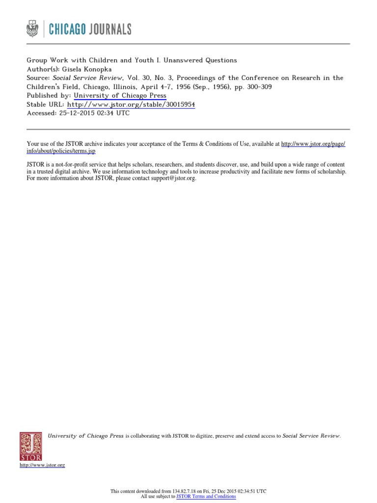 Group Work With Children Youth PDF | PDF