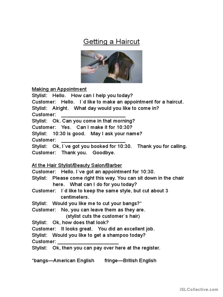Haircut Appointment Guide | PDF