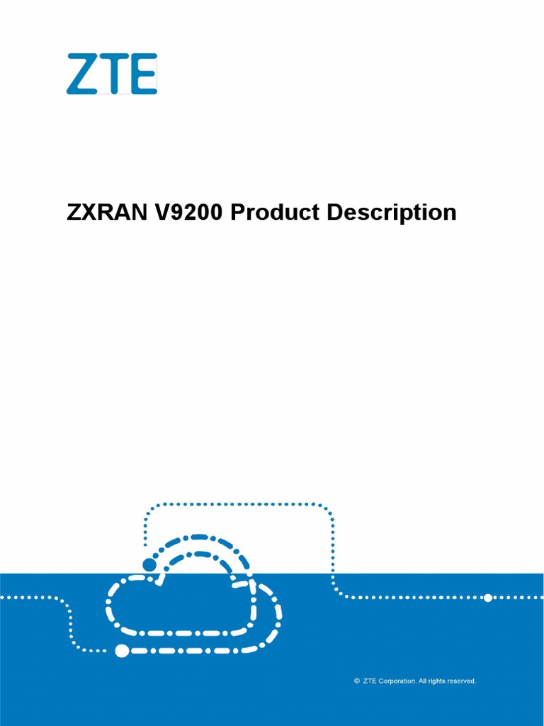 ZXRAN V9200 Product Description PDF | PDF
