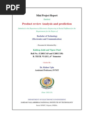 Product Review Analysis and Prediction.pdf