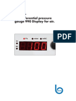 Beck The Differential Pressure Gauge 990 Display For Air PDF
