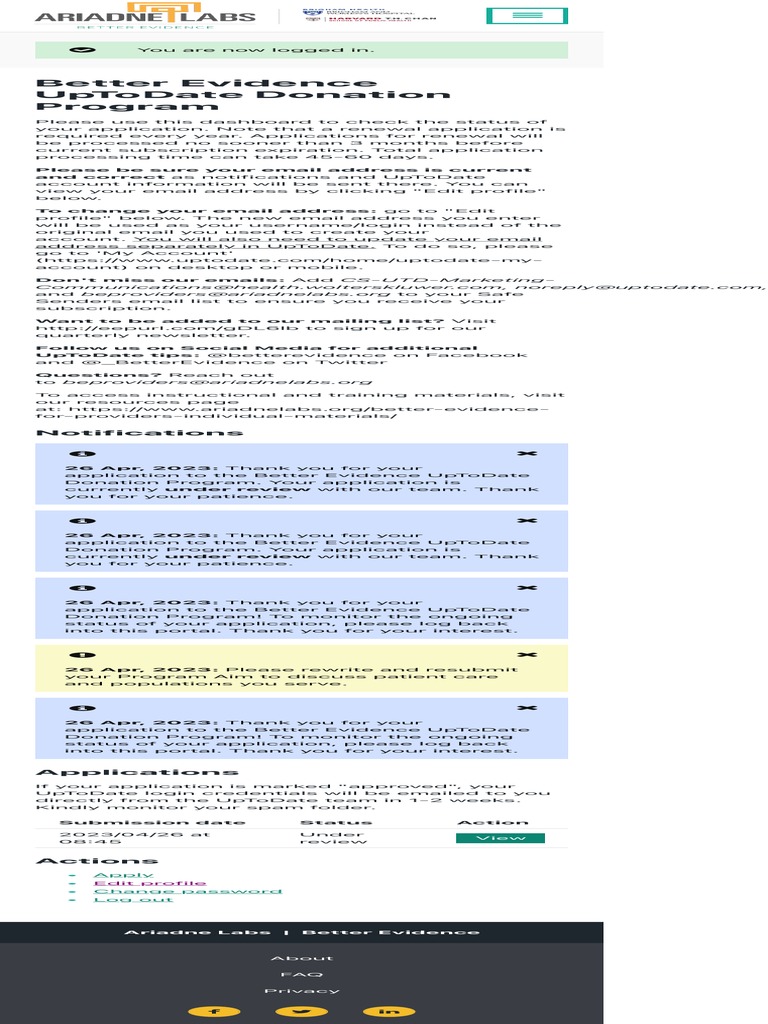 Better Evidence - Ariadne Labs PDF | PDF | Login | Cyberspace