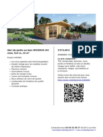 Abri de Jardin en Bois WISSOUS 44 MM 5x3 M 15 m2 PDF