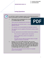 Seminar 4 - Answers To Self Testing Questions PDF