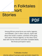 GRADE 8 - African Folktales and Short Stories PDF