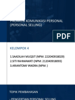 PROMOSI KOMUNIKASI PERSONAL KELOMPOK 3-Dikompresi PDF