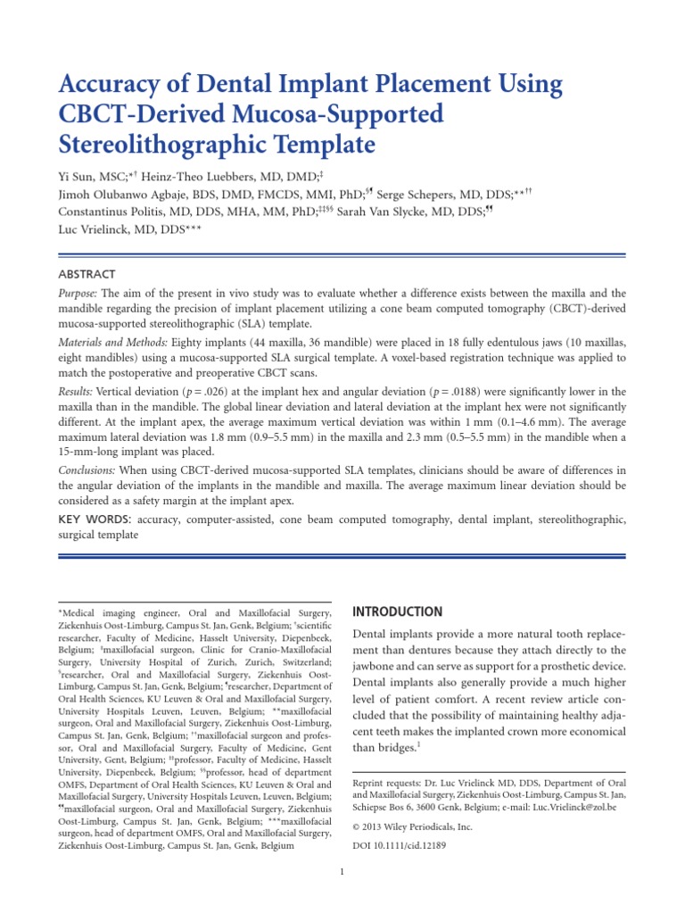 Jurnal CBCT 2 PDF Dental Implant Oral And Maxillofacial Surgery