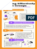 Purple Orange Teamwork Business Tips Infographic