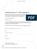 Akatsuki Season 5 - 2022 Application