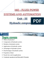 UNIT - III FPC Hydraulics and Pump PDF